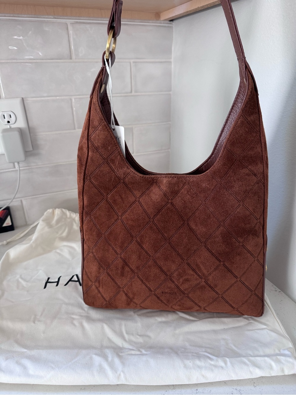 Hammitt Tim Suede Shoulder Bag NWT - Picture 8 of 9